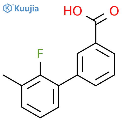 2'-Fluoro-3'-methylbiphenyl-3-carboxylic acid structure
