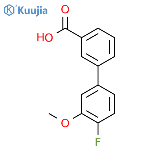 4'-Fluoro-3'-methoxybiphenyl-3-carboxylic acid structure