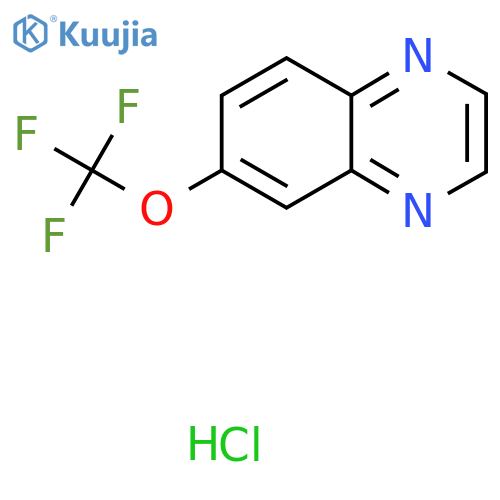 6-(Trifluoromethoxy)quinoxaline hydrochloride structure