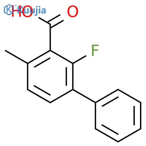 2'-Fluoro-4'-methylbiphenyl-3-carboxylic acid structure