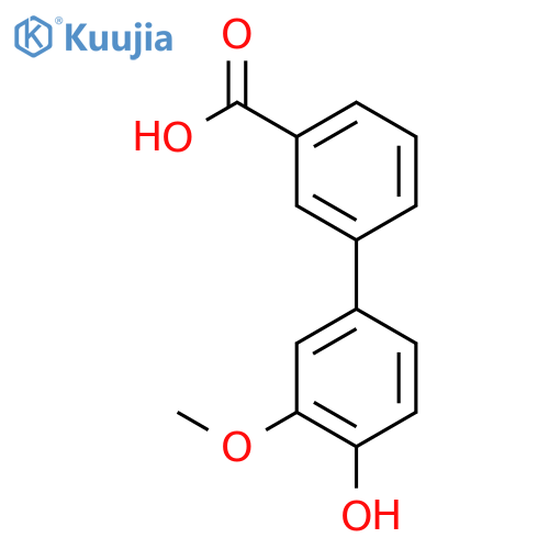 4'-Hydroxy-3'-methoxybiphenyl-3-carboxylic acid structure