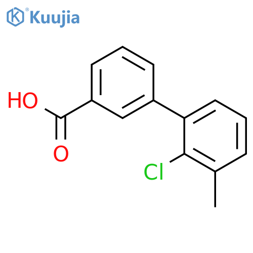 2'-Chloro-3'-methylbiphenyl-3-carboxylic acid structure