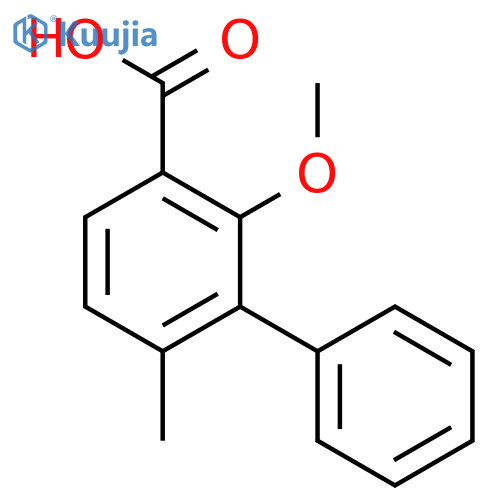 2'-Methoxy-6'-methylbiphenyl-3-carboxylic acid structure
