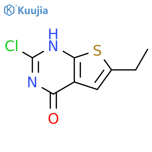 2-Chloro-6-ethyl-1H,4H-thieno2,3-dpyrimidin-4-one structure