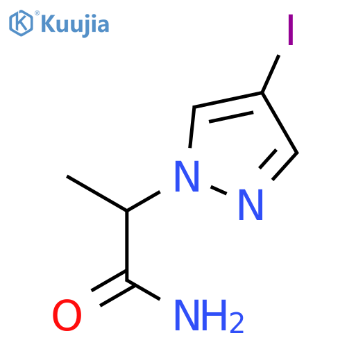 2-(4-Iodo-1H-pyrazol-1-yl)propanamide structure