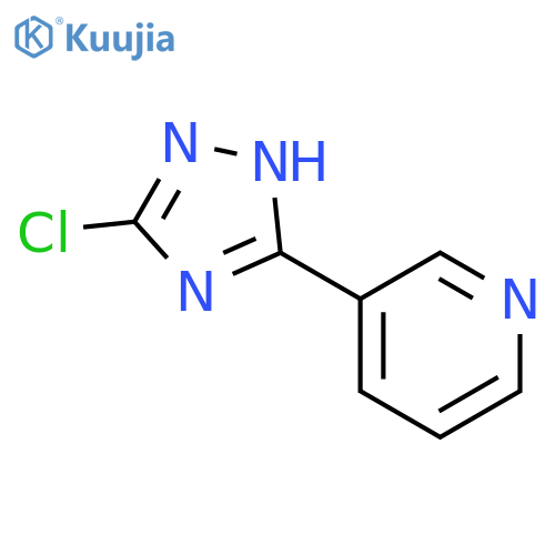 3-(3-Chloro-1H-1,2,4-triazol-5-yl)pyridine structure