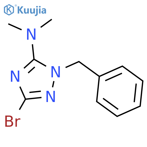 1-Benzyl-3-bromo-N,N-dimethyl-1H-1,2,4-triazol-5-amine structure