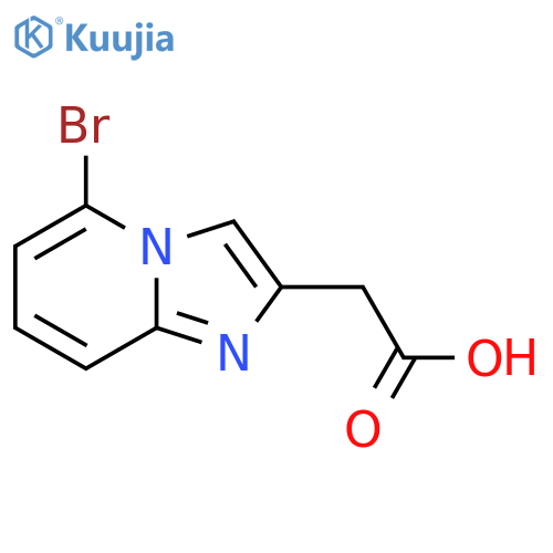 (5-Bromoimidazo[1,2-a]pyridin-2-yl)acetic acid structure