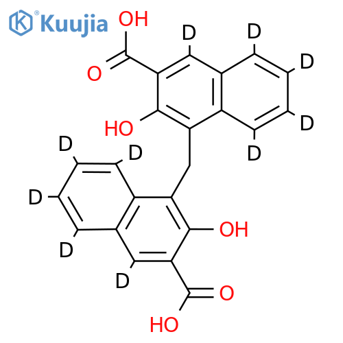 Pamoic Acid-d10 structure