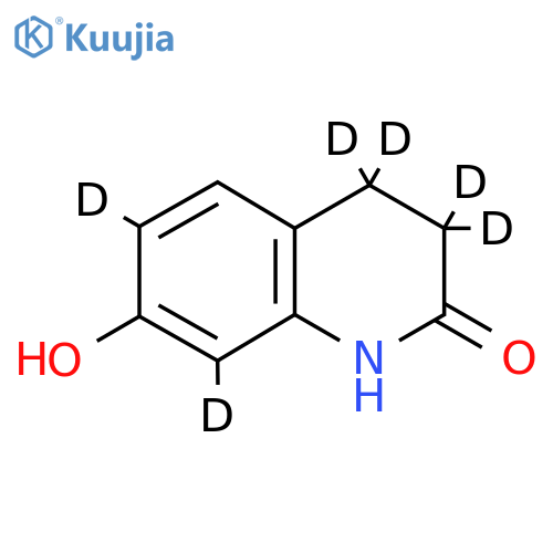 3,4-Dihydro-7-hydroxyquinoline-2(1H)-one-d6 structure
