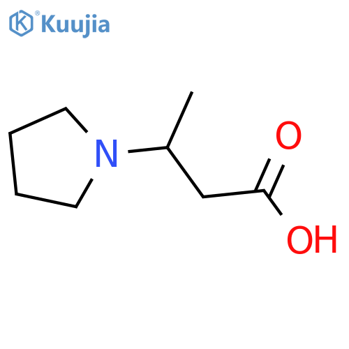 3-(pyrrolidin-1-yl)butanoic acid structure