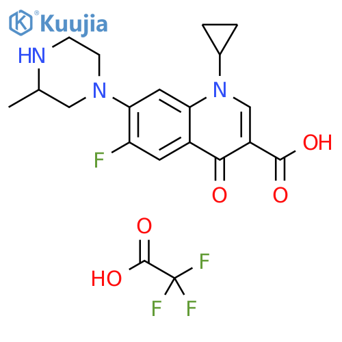 Desmethoxy Gatifloxacin Trifluoroacetic Acid Salt structure