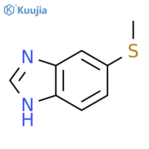 1H-Benzimidazole,6-(methylthio)- structure
