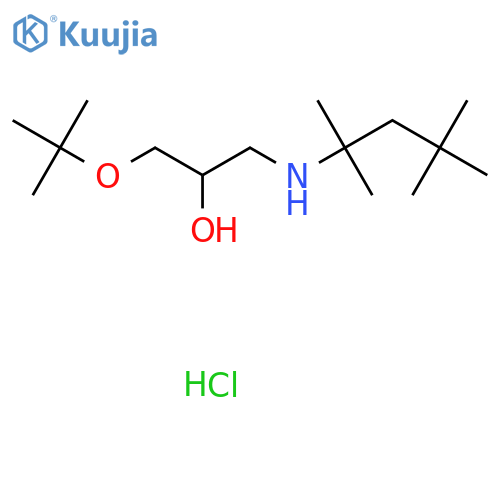 3-(tert-butoxy)-2-hydroxypropyl(2,4,4-trimethylpentan-2-yl)amine hydrochloride structure