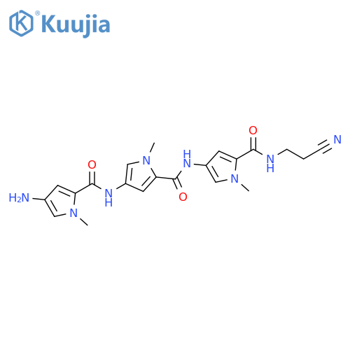1H-Pyrrole-2-carboxamide, 4-[[(4-amino-1-methyl-1H-pyrrol-2-yl)carbonyl]amino]-N-[5-[[(2-cyanoethyl)amino]carbonyl]-1-methyl-1H-pyrrol-3-yl]-1-methyl- structure