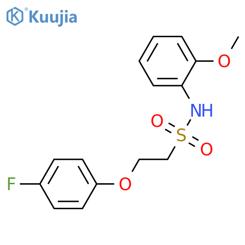 2-(4-fluorophenoxy)-N-(2-methoxyphenyl)ethane-1-sulfonamide structure