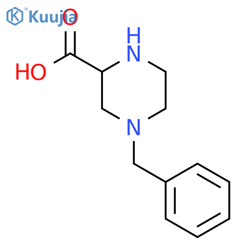 4-Benzylpiperazine-2-carboxylic acid structure