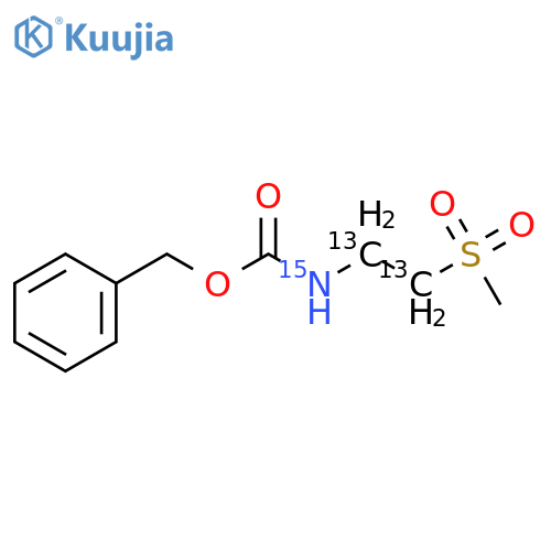 2-(Methylsulfonyl)ethylcarbamic Acid-13C2,15N Benzyl Ester structure