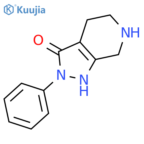 2-Phenyl-4,5,6,7-tetrahydro-1H-pyrazolo[3,4-c]pyridin-3(2H)-one structure