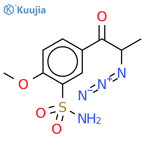 2-Azido-1-(4’-methoxy-3’-sulfonamidophenyl)-1-propanone-d3 structure