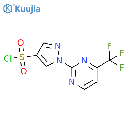 1-(4-Trifluoromethyl-2-pyrimidinyl)-1H-pyrazole-4-sulfonyl chloride structure