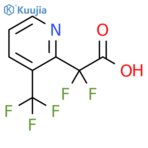 2,2-difluoro-2-3-(trifluoromethyl)pyridin-2-ylacetic acid structure