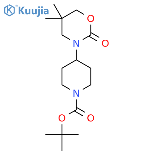 Tert-Butyl 4-(5,5-Dimethyl-2-oxo-1,3-oxazinan-3-yl)piperidine-1-carboxylate structure