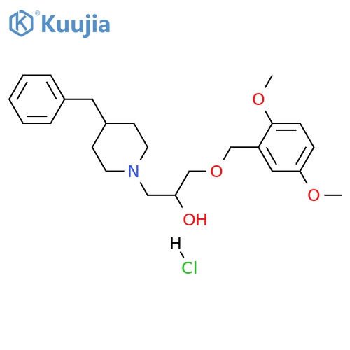 1-(4-benzylpiperidin-1-yl)-3-[(2,5-dimethoxyphenyl)methoxy]propan-2-ol hydrochloride structure