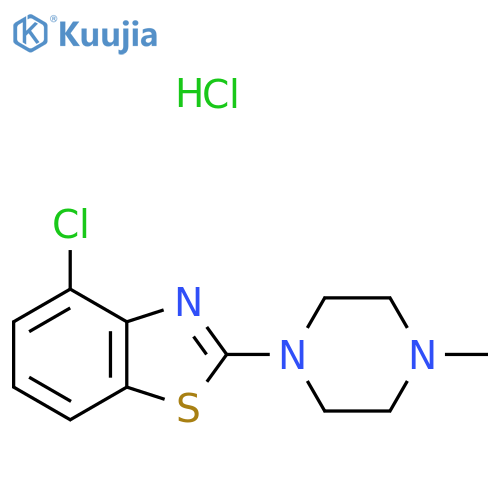 4-chloro-2-(4-methylpiperazin-1-yl)-1,3-benzothiazole hydrochloride structure