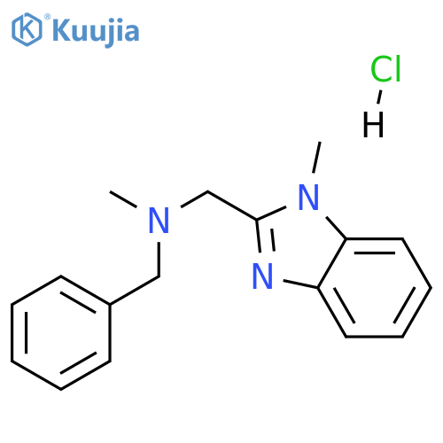 benzyl(methyl)(1-methyl-1H-1,3-benzodiazol-2-yl)methylamine hydrochloride structure