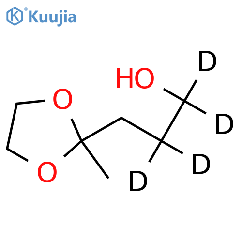 2-Methyl-1,3-dioxolane-2-propanol-d4 structure