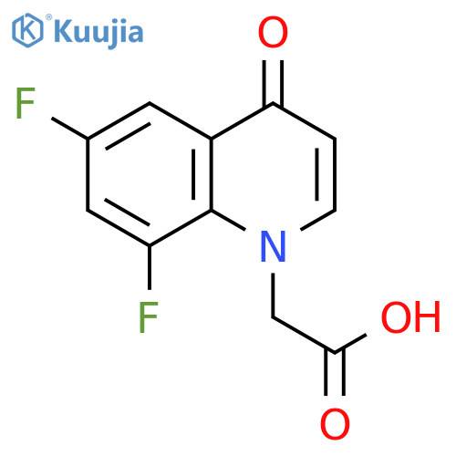 (6,8-difluoro-4-oxoquinolin-1(4H)-yl)acetic acid structure