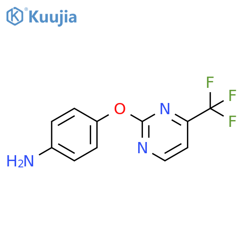 4-{4-(Trifluoromethyl)pyrimidin-2-yloxy}aniline structure