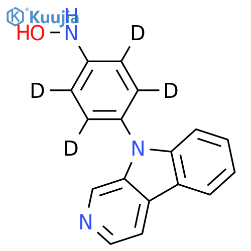 9-(4’-Hydroxyaminophenyl)-9H-pyrido3,4-bindole-d4 structure