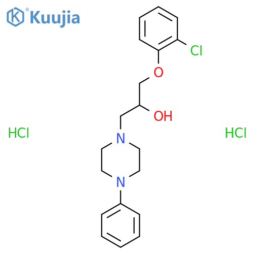 1-(2-Chlorophenoxy)-3-(4-phenylpiperazin-1-yl)propan-2-ol dihydrochloride structure