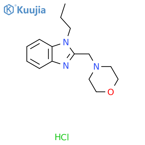 2-(morpholin-4-yl)methyl-1-propyl-1H-1,3-benzodiazole hydrochloride structure
