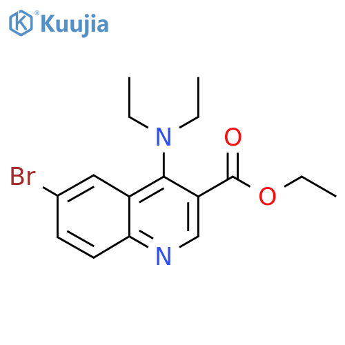 Ethyl 6-bromo-4-(diethylamino)quinoline-3-carboxylate structure
