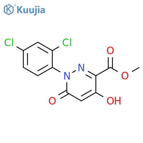 Methyl 1-(2,4-dichlorophenyl)-4-hydroxy-6-oxo-1,6-dihydro-3-pyridazinecarboxylate structure