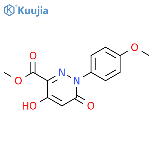 Methyl 4-Hydroxy-1-(4-methoxyphenyl)-6-oxo-1,6-dihydro-3-pyridazinecarboxylate structure