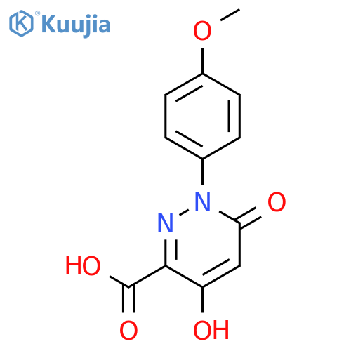 4-Hydroxy-1-(4-methoxyphenyl)-6-oxo-1,6-dihydro-3-pyridazinecarboxylic Acid structure
