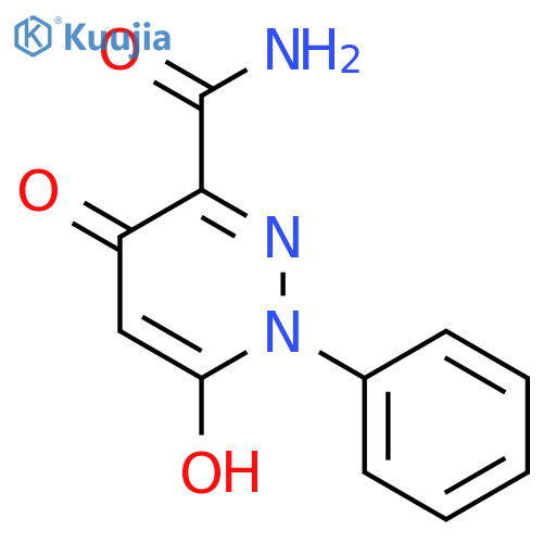 3-Pyridazinecarboxamide,1,6-dihydro-4-hydroxy-6-oxo-1-phenyl- structure