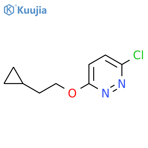3-Chloro-6-(2-cyclopropylethoxy)pyridazine structure