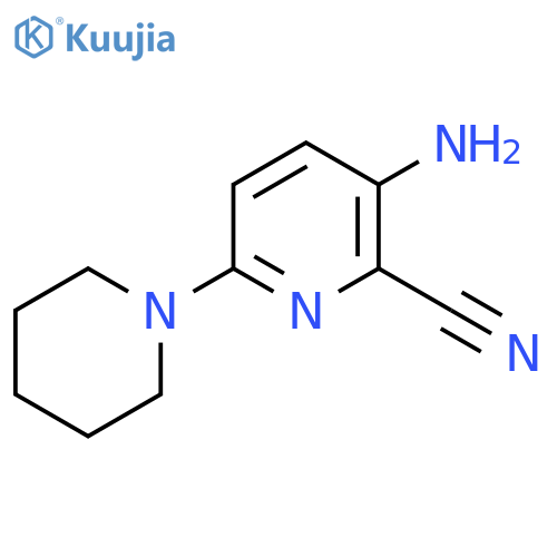 3-Amino-6-piperidin-1-ylpyridine-2-carbonitrile structure