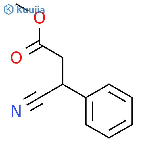 Benzenepropanoic acid, β-cyano-, methyl ester, (βS)- structure