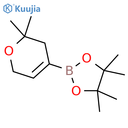 2-(2,2-dimethyl-3,6-dihydro-2H-pyran-4-yl)-4,4,5,5-tetramethyl-1,3,2-dioxaborolane structure