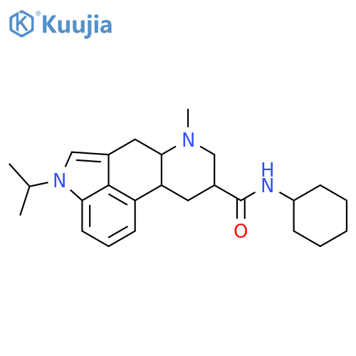 Ergoline-8-carboxamide,N-cyclohexyl-6-methyl-1-(1-methylethyl)-, (8b)- structure