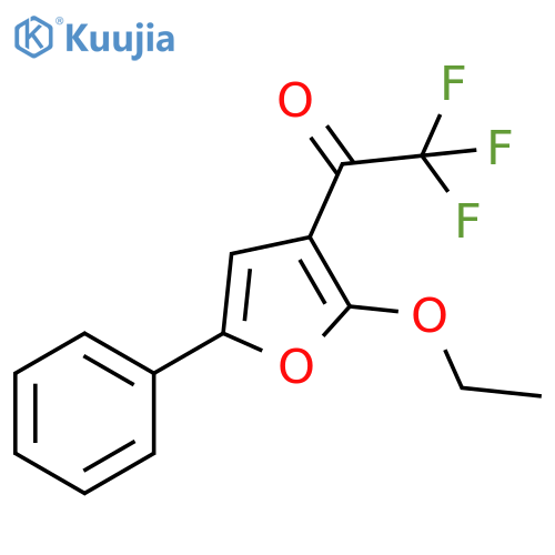 Ethanone, 1-(2-ethoxy-5-phenyl-3-furanyl)-2,2,2-trifluoro- structure