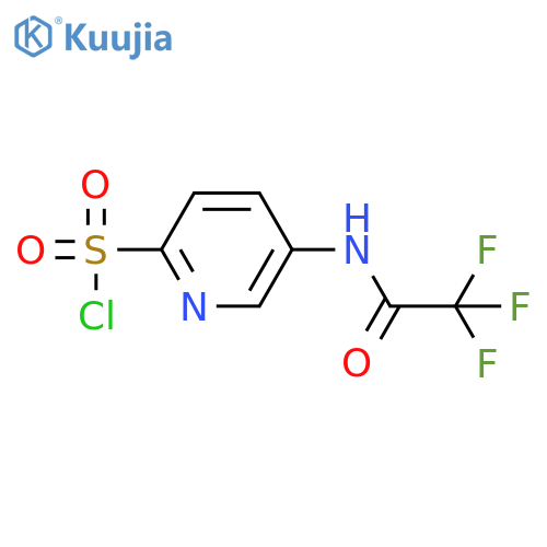 5-(trifluoroacetamido)pyridine-2-sulfonyl chloride structure