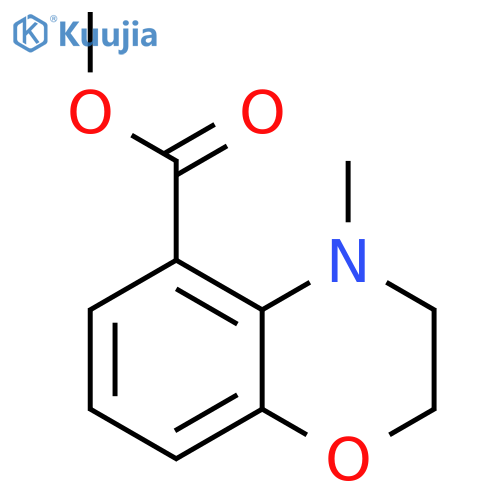 4-methyl-3,4-dihydro-2H-benzo[1,4]oxazine-5-carboxylic acid methyl ester structure