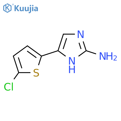 4-(5-chlorothiophen-2-yl)-1H-imidazol-2-amine structure
